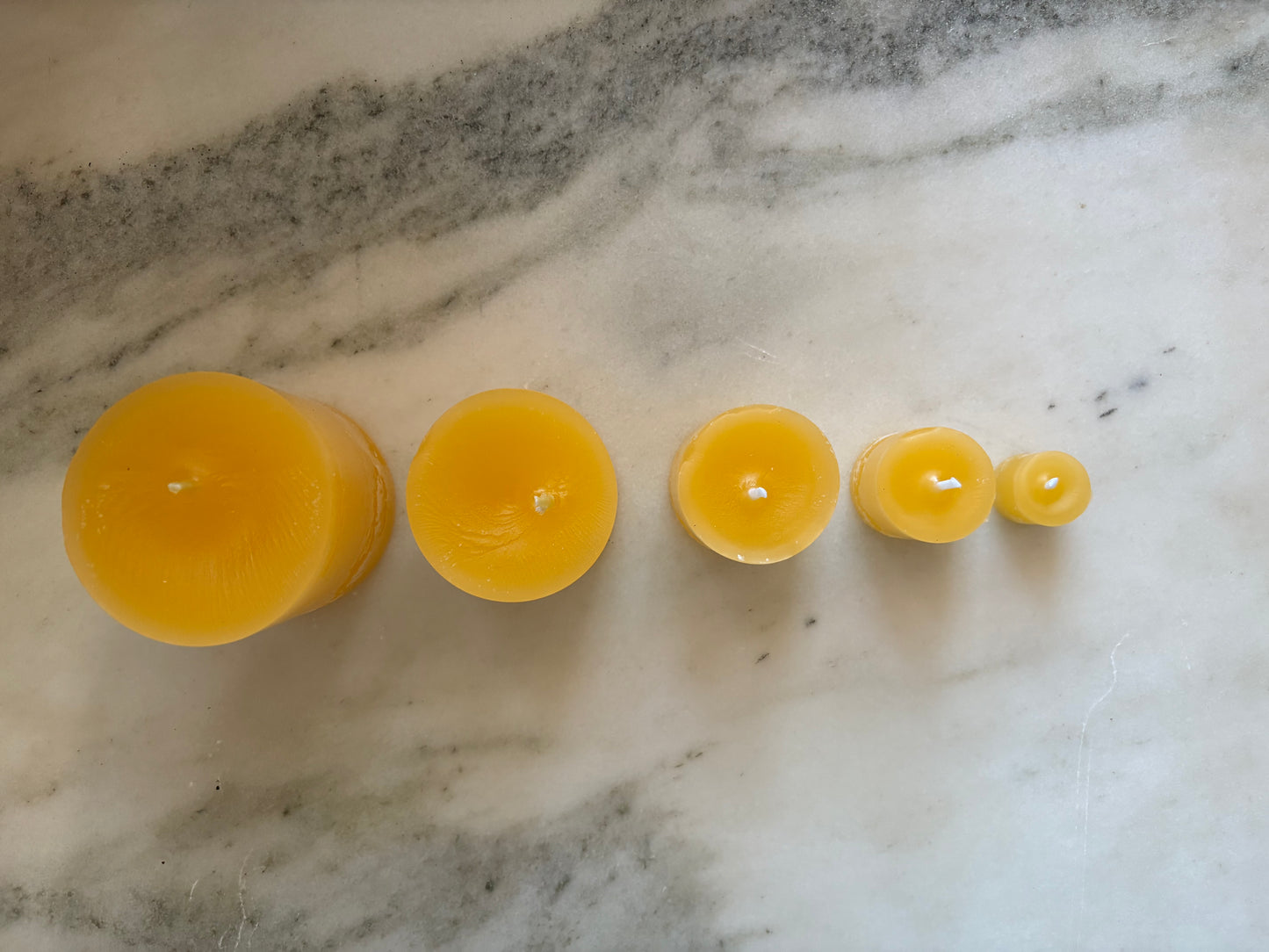 Beeswax Pillar Set