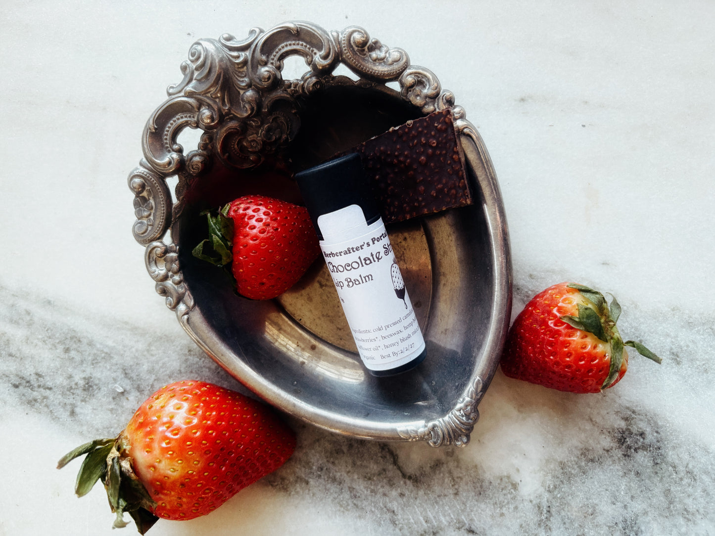 Chocolate Strawberry Lip Balm (Vegan)